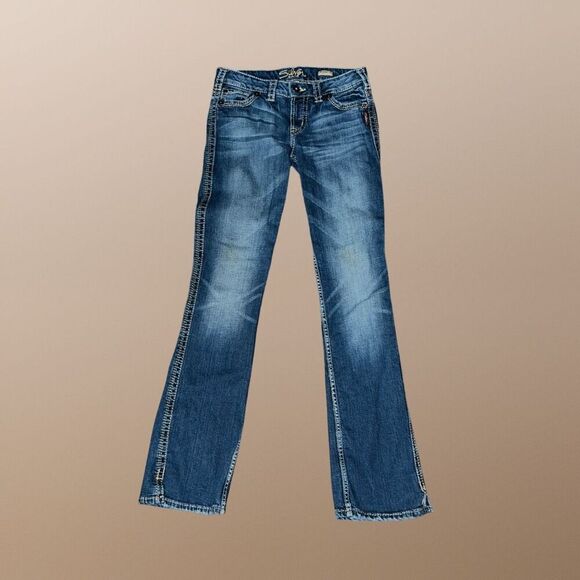 Silver Francis Boocut Denim Jeans Size 29x33 #237 - Picture 1 of 8